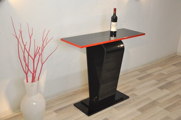 Filigrane Art Deco Konsole Francì Orelon - Original Antike Möbel