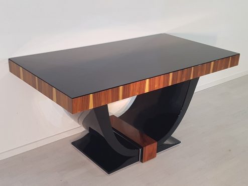 Art Deco Palisander Gondeltisch - Original Antike Möbel