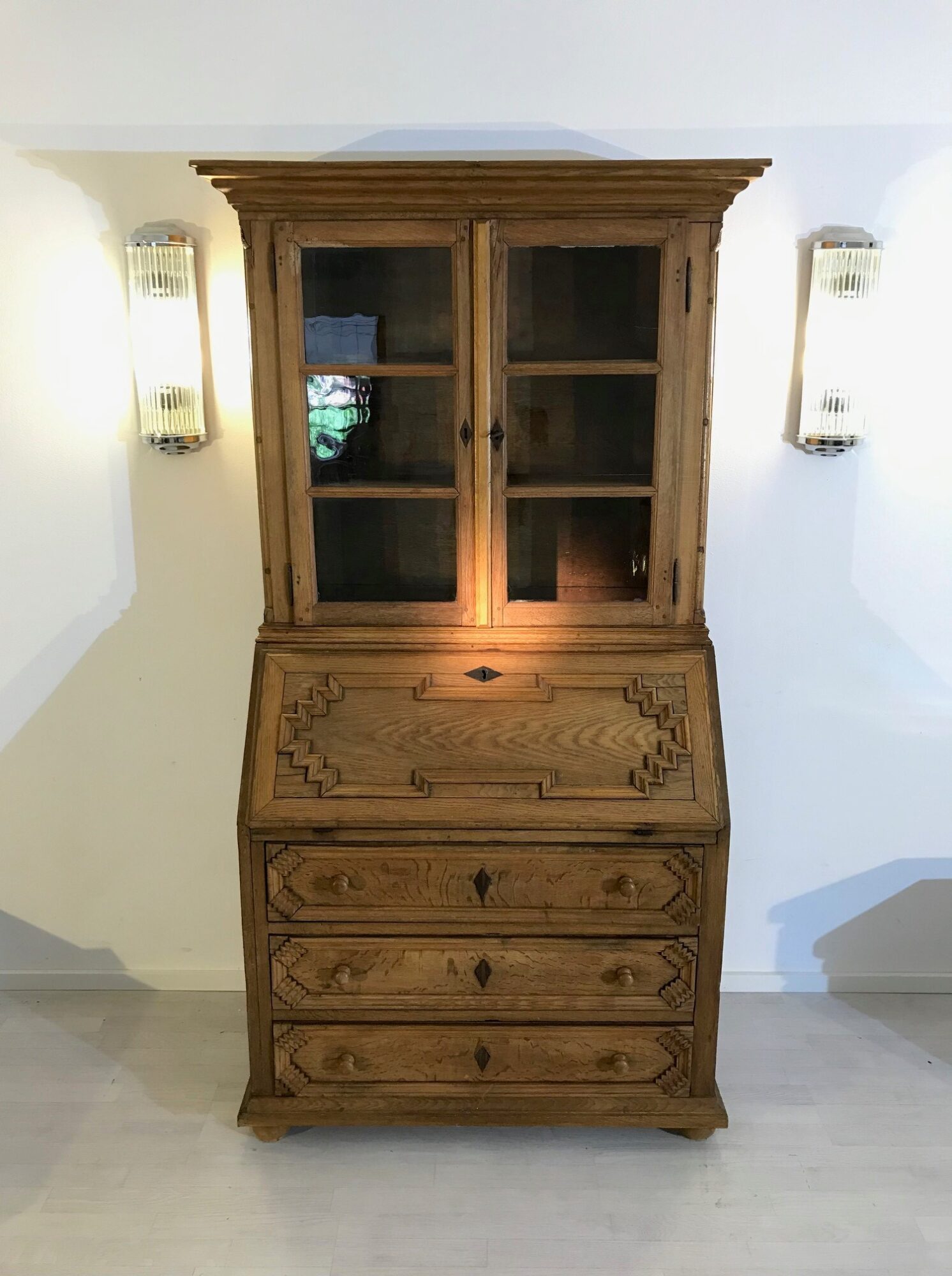 Deutscher Gründerzeit Sekretär um 1900 - Original Antike Möbel