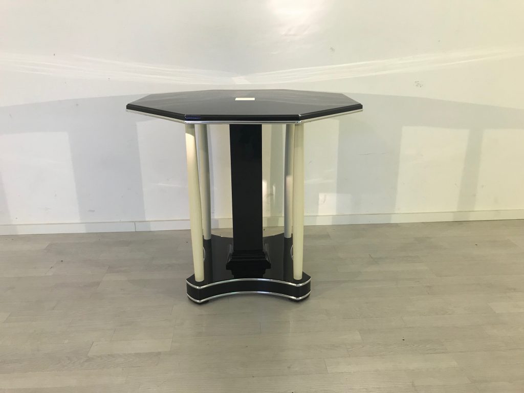 Achteckiger Art Deco Tisch für 4 Personen aus Frankreich 1920er Jahre