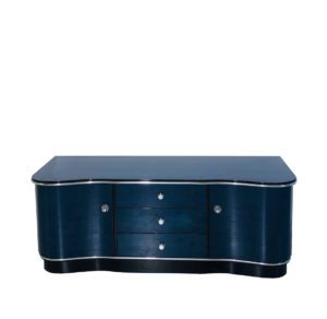 Blaue Art Deco Kommode oder Lowboard Frankreich 1930er - Original