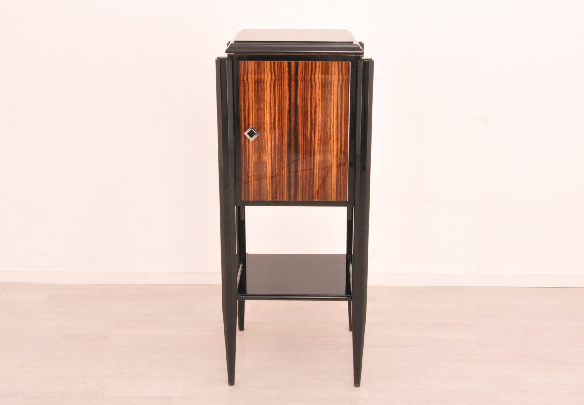 Makassar Art Deco Design Bar Kleiner Barschrank - Original Antike Möbel