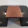 XXL Art Deco Partnerschreibtisch Klavierlack - Original Antike Möbel