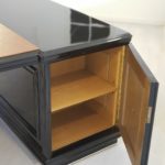 XXL Art Deco Partnerschreibtisch Klavierlack - Original Antike Möbel