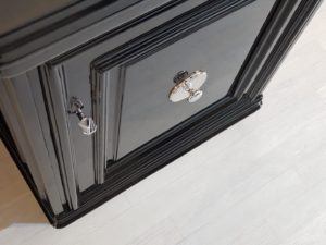 XXL Art Deco Partnerschreibtisch Klavierlack - Original Antike Möbel